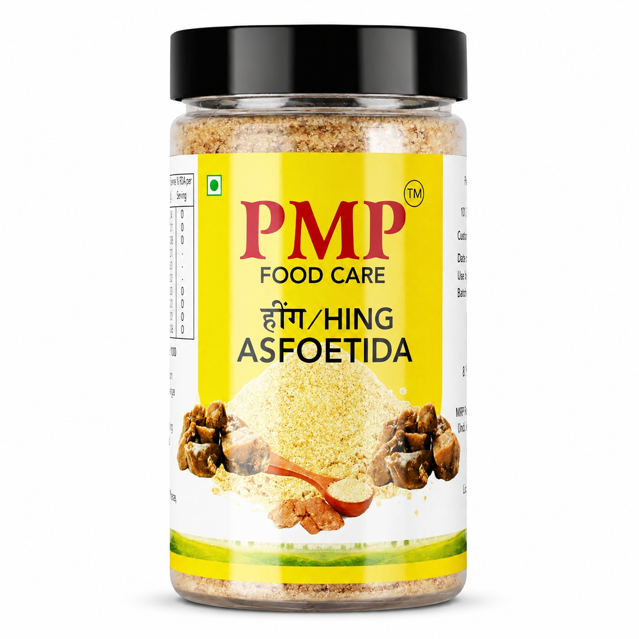 PMP FOODCARE Strong Compounded Hing Powder - 100g Jar - Premium Authentic Asafoetida Powder for Fine Indian Cooking - Aromatic Spice Powder with Natural Digestive Benefits for Perfect Tadka